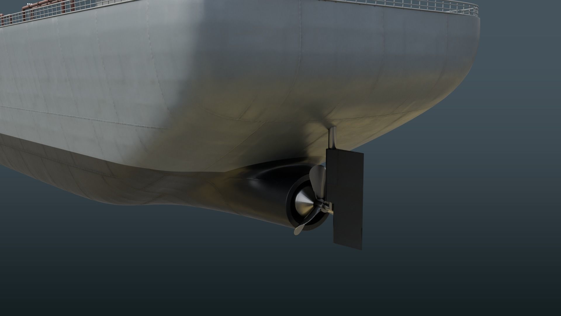 Fleet Oilers and Replenishment Ship  Low-poly 3D model_13