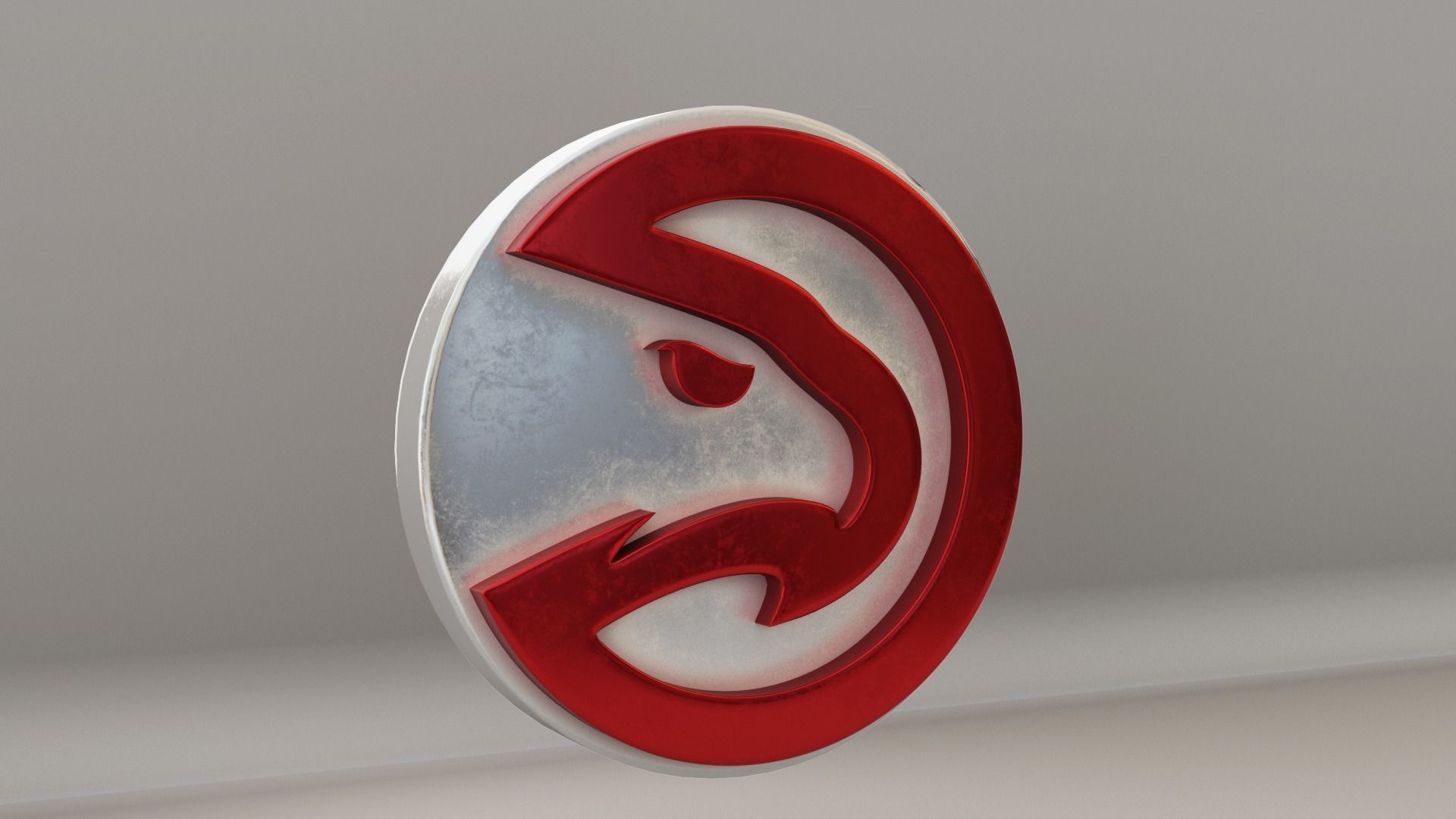NBA Atlanta Hawks Logo 3D model_3