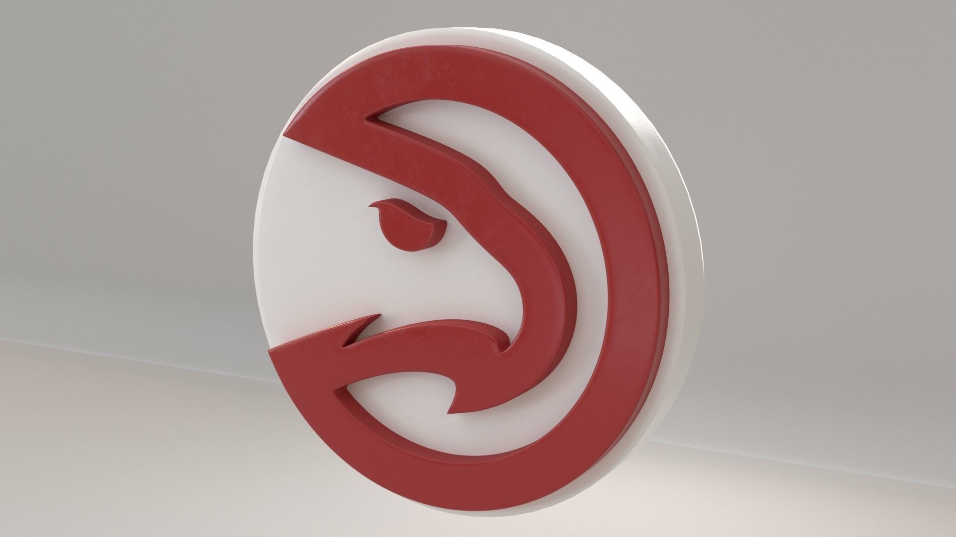 NBA Atlanta Hawks Logo 3D model_6