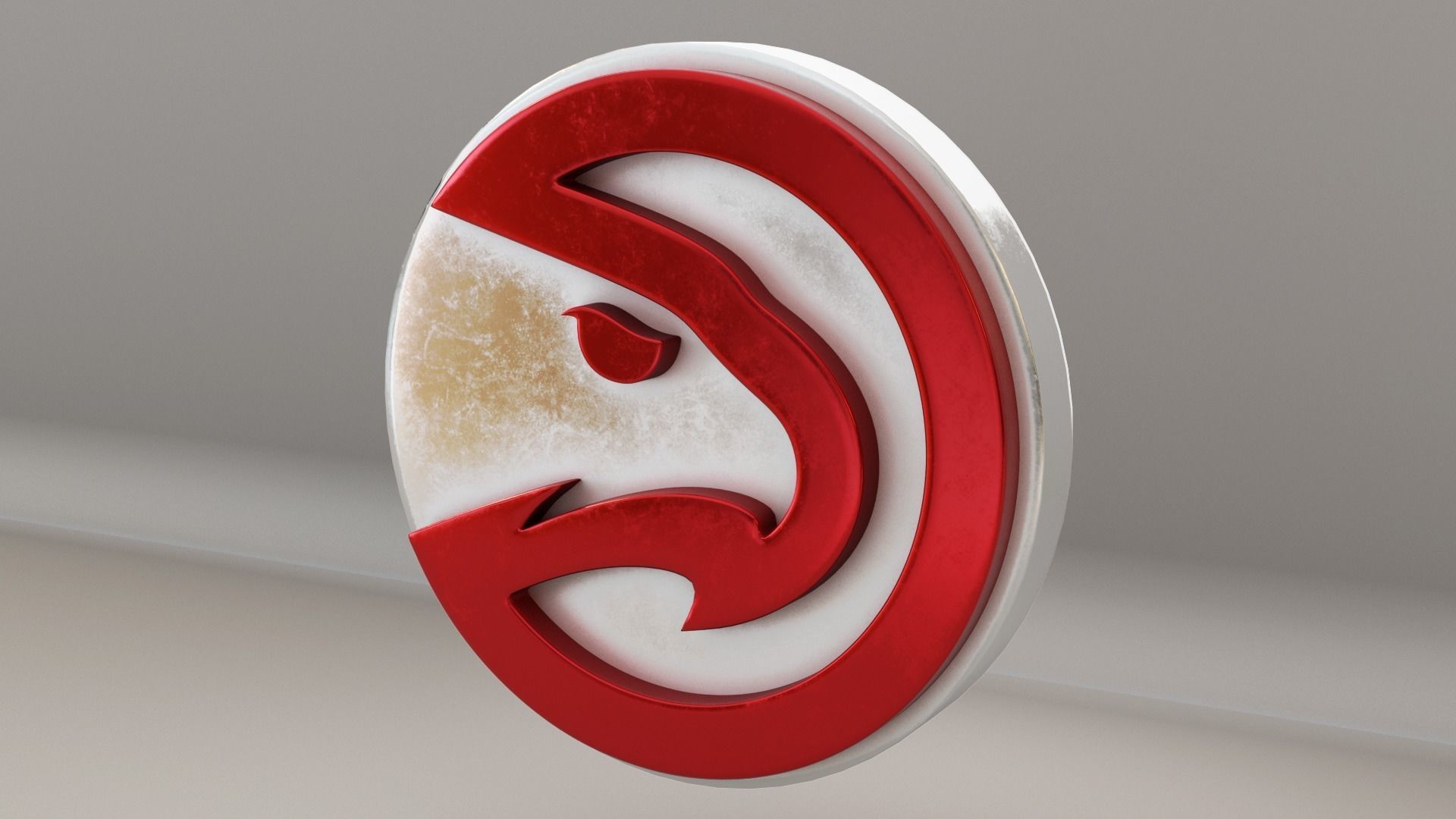 NBA Atlanta Hawks Logo 3D model_2