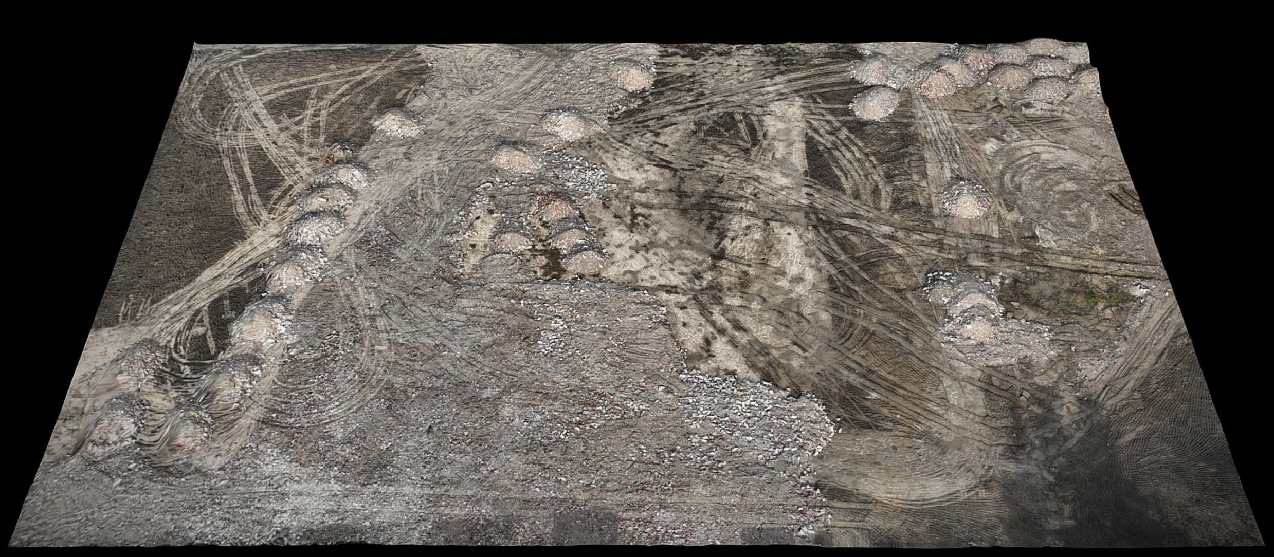 construction-site terrain ground photogrammetry Low-poly 3D model_1