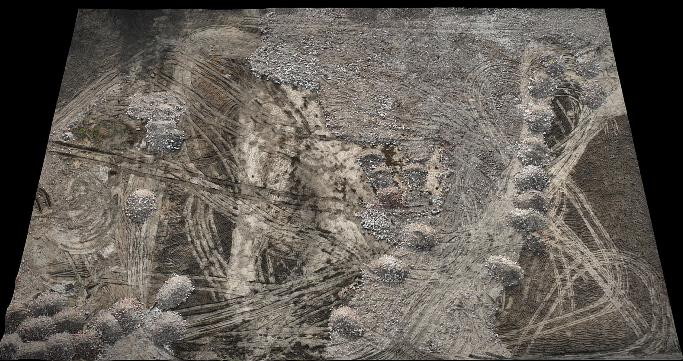 construction-site terrain ground photogrammetry Low-poly 3D model_2