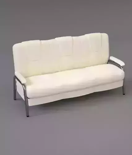  Leather Sofa and Loveseat and Armchair 3D model Low-poly 3D model