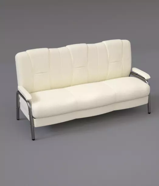  Leather Sofa and Loveseat and Armchair 3D model Low-poly 3D model_0