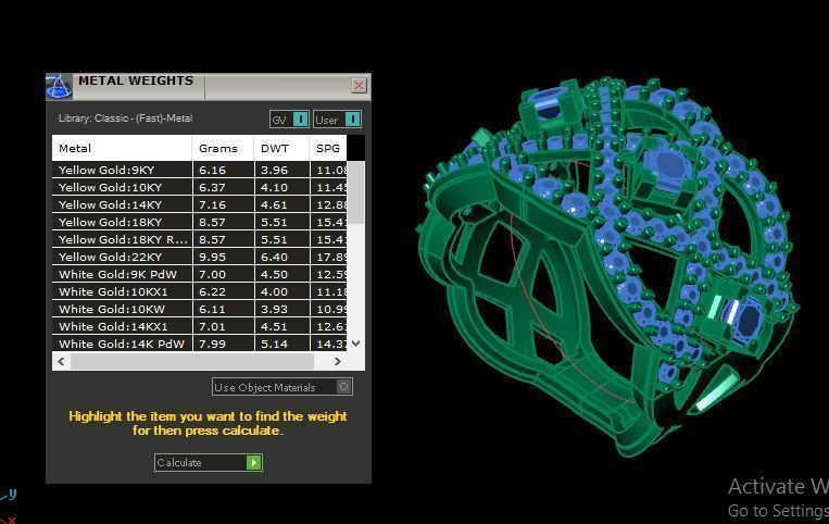 Princess and round daimond ring ready to print 3D print model_16