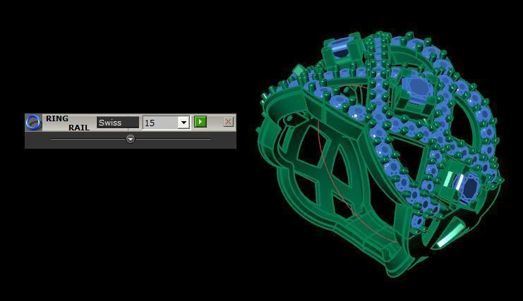 Princess and round daimond ring ready to print 3D print model_15