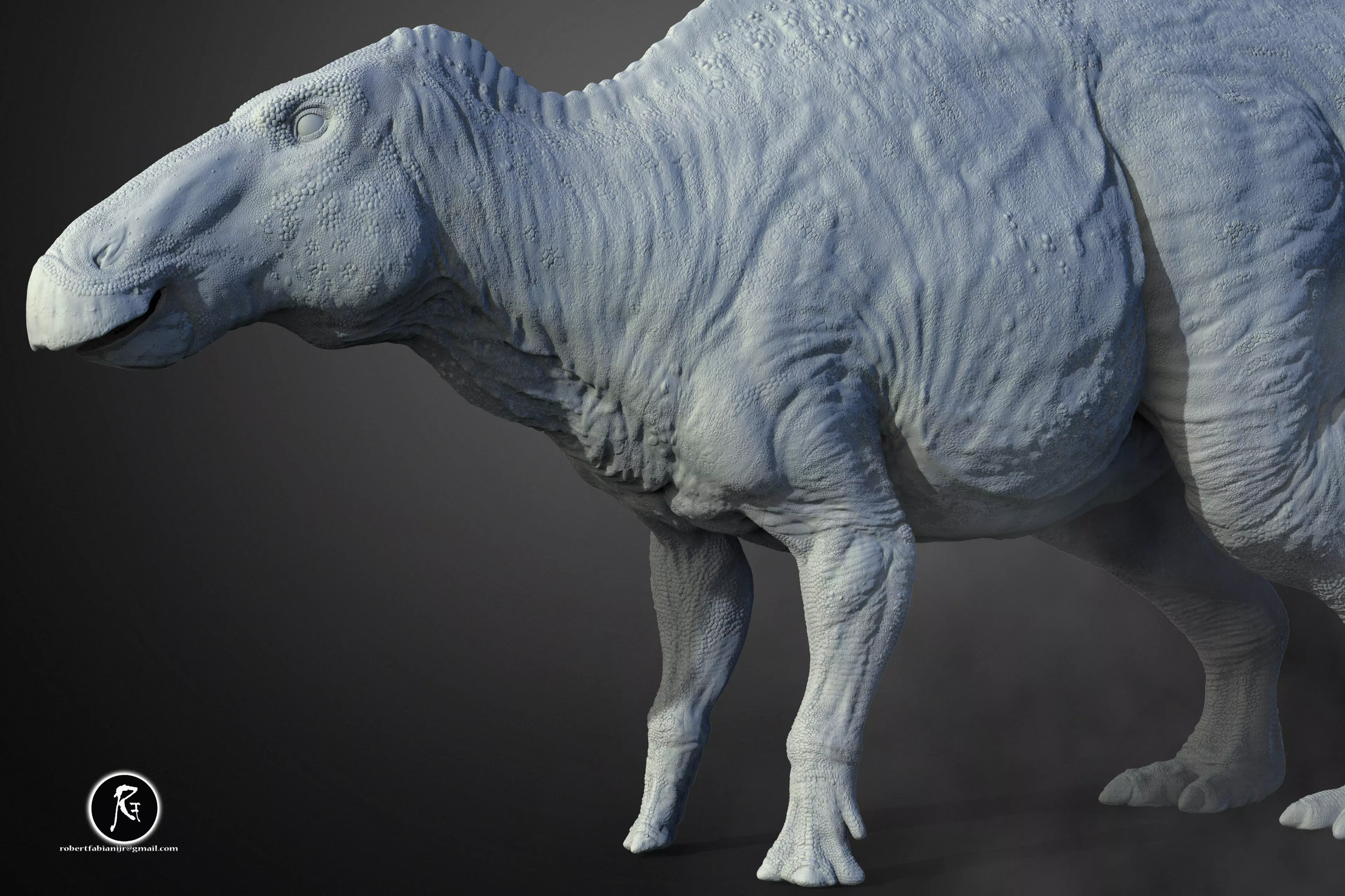 Edmontosaurus 3D print model_0