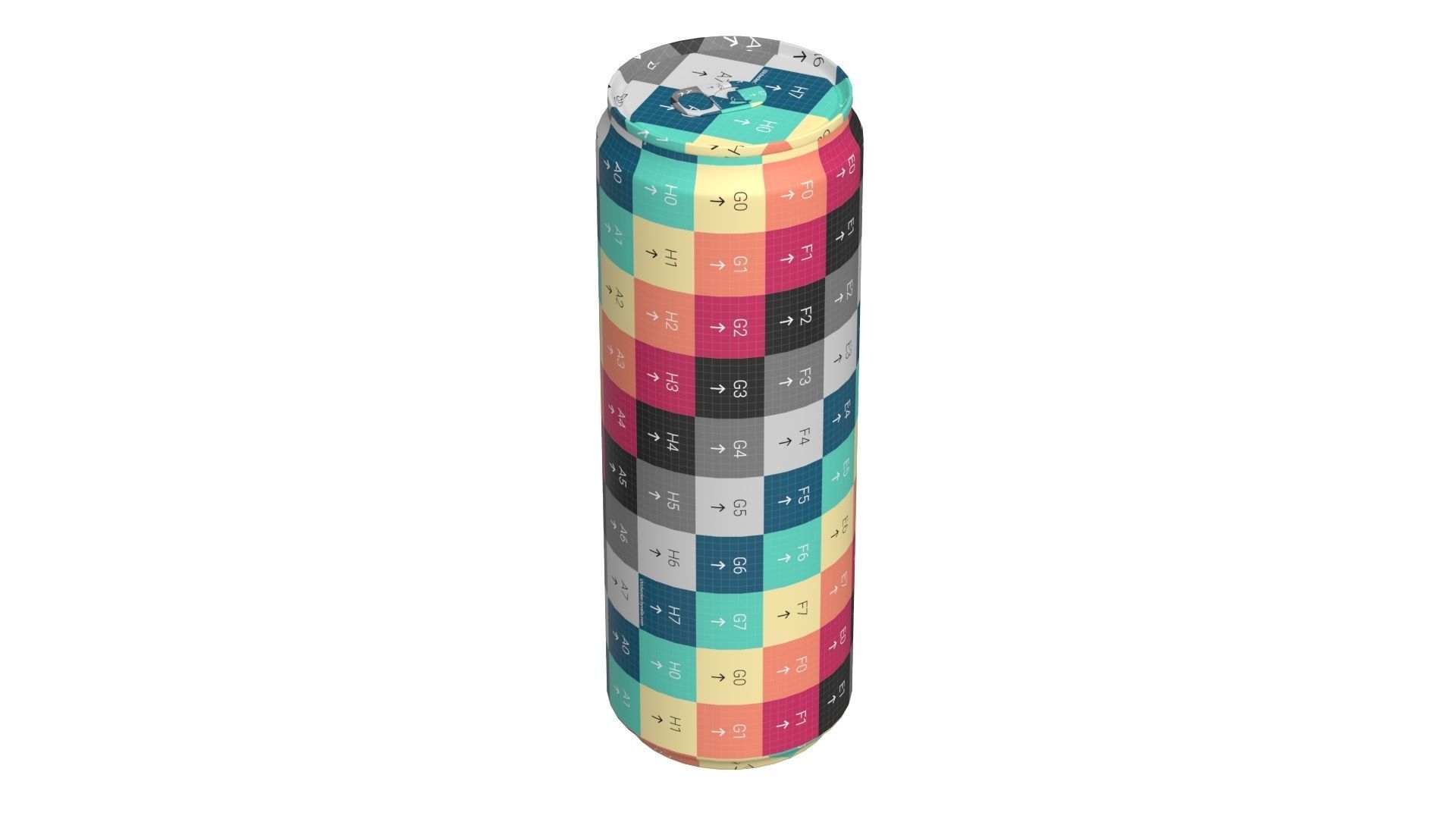 Red Bull Drink Can Package 3D Model Collection_12