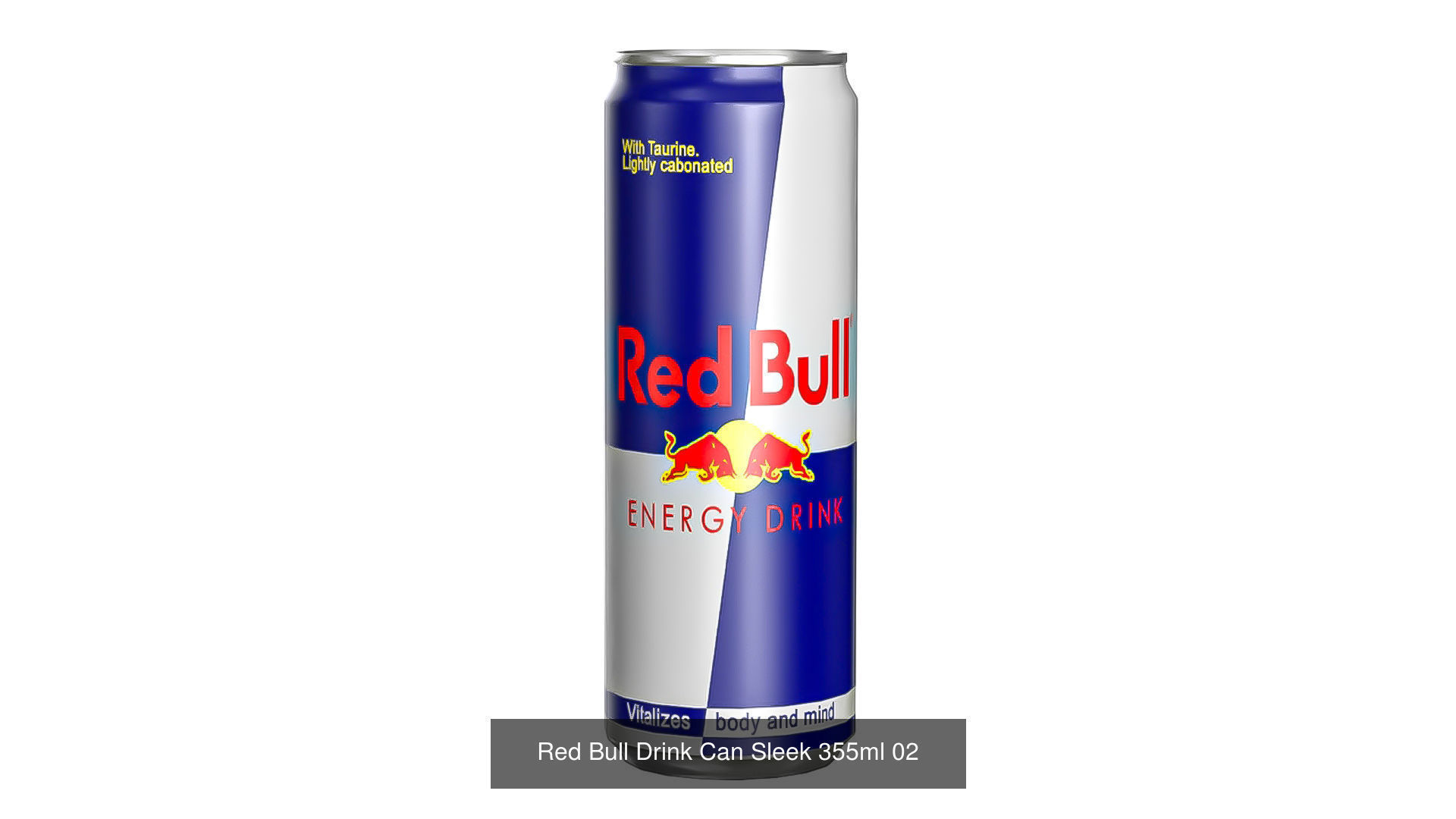 Red Bull Drink Can Package 3D Model Collection_3