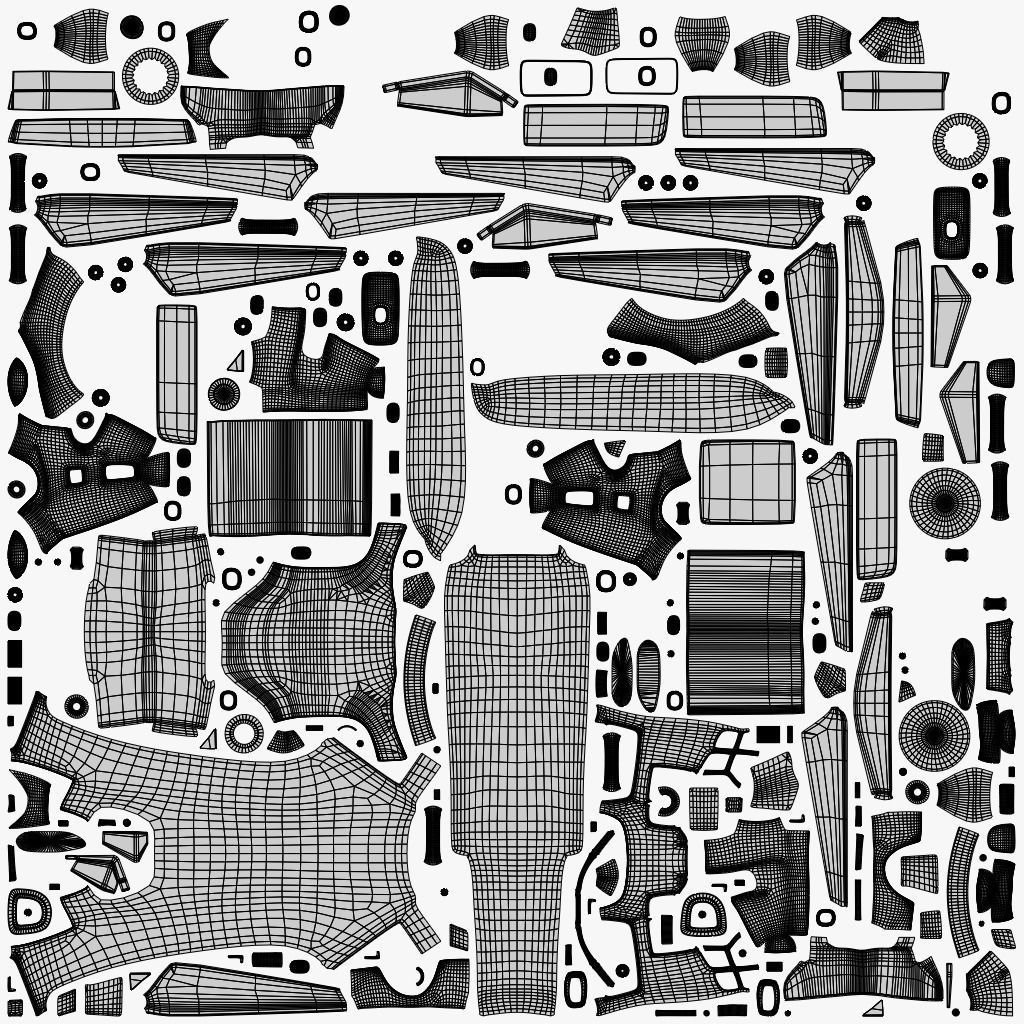  Military Tiltrotor Aircraft  Earth Tones Low-poly 3D model_16