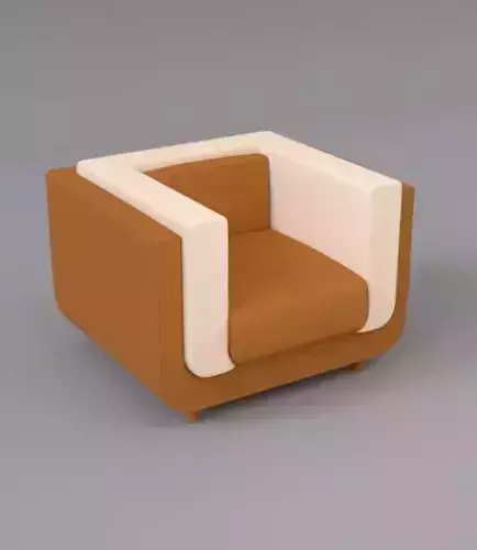  Armchair 3D model Low-poly 3D model
