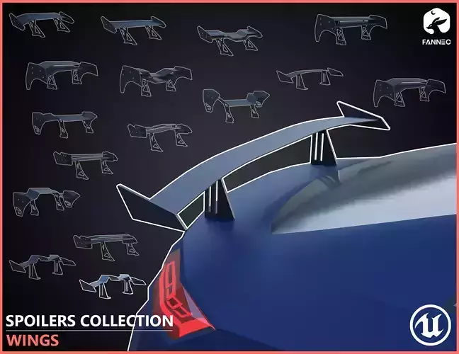 WINGS - Spoilers Collection - Unreal Engine