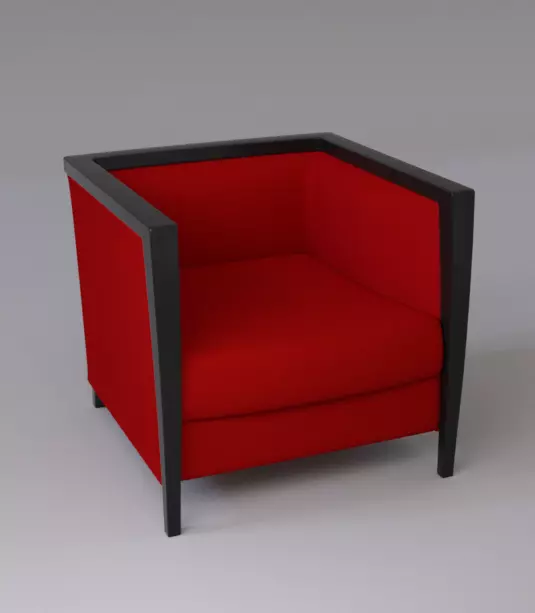 chair 3d model Low-poly 3D model_0