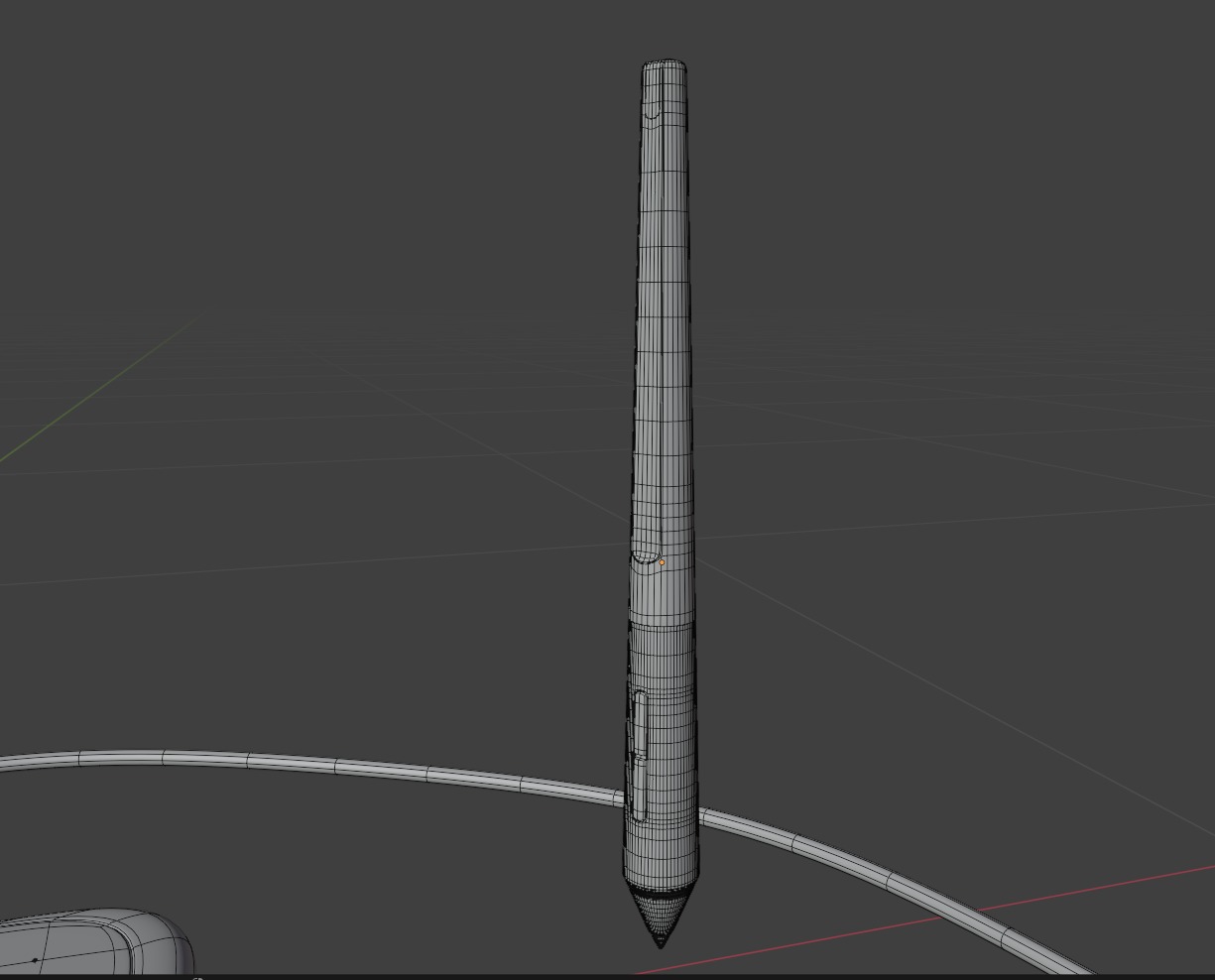 Graphics Tablet with Pen 3d model 3D model_16