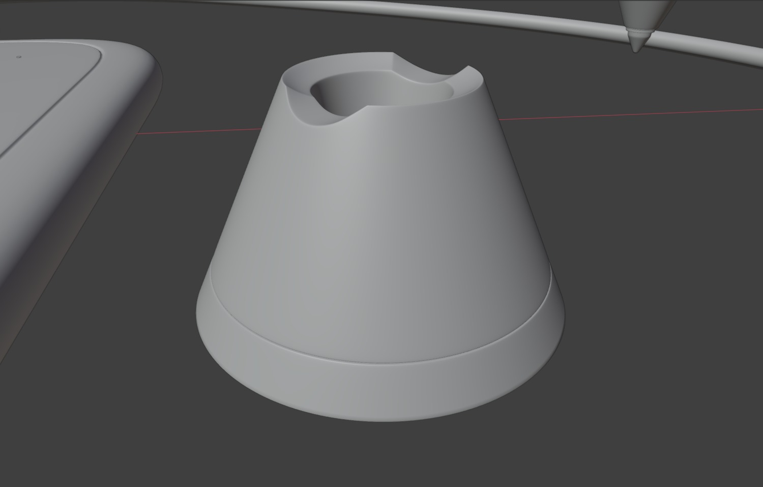 Graphics Tablet with Pen 3d model 3D model_12