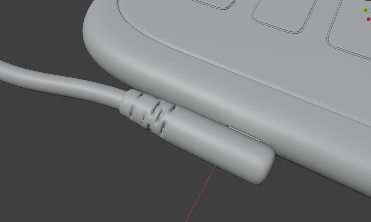 Graphics Tablet with Pen 3d model 3D model_5