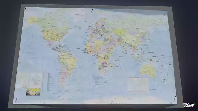 HIGH SCHOOL CLASSROOM - Map 01 - LOW POLY