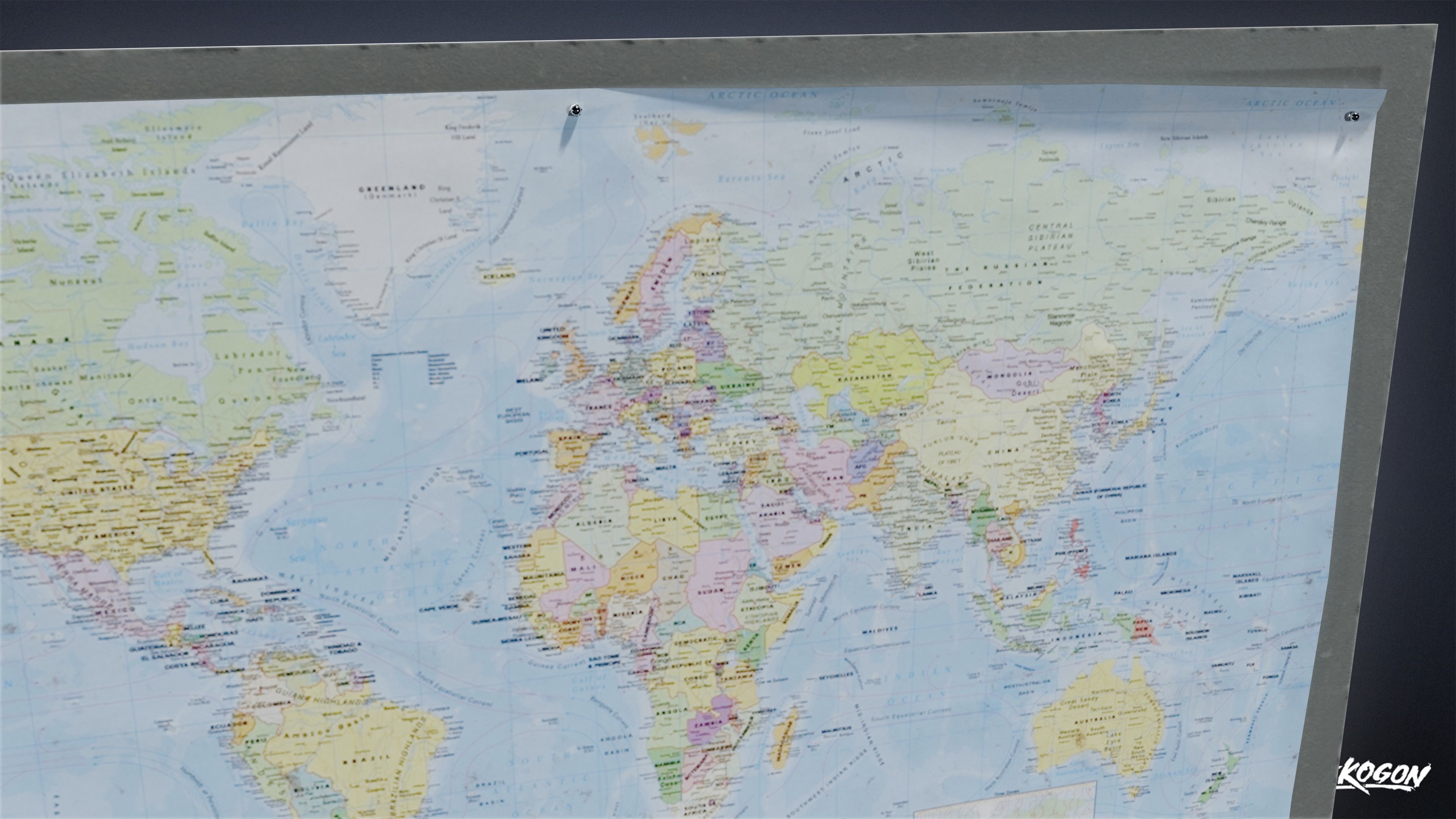 HIGH SCHOOL CLASSROOM - Map 01 - LOW POLY Low-poly 3D model_5