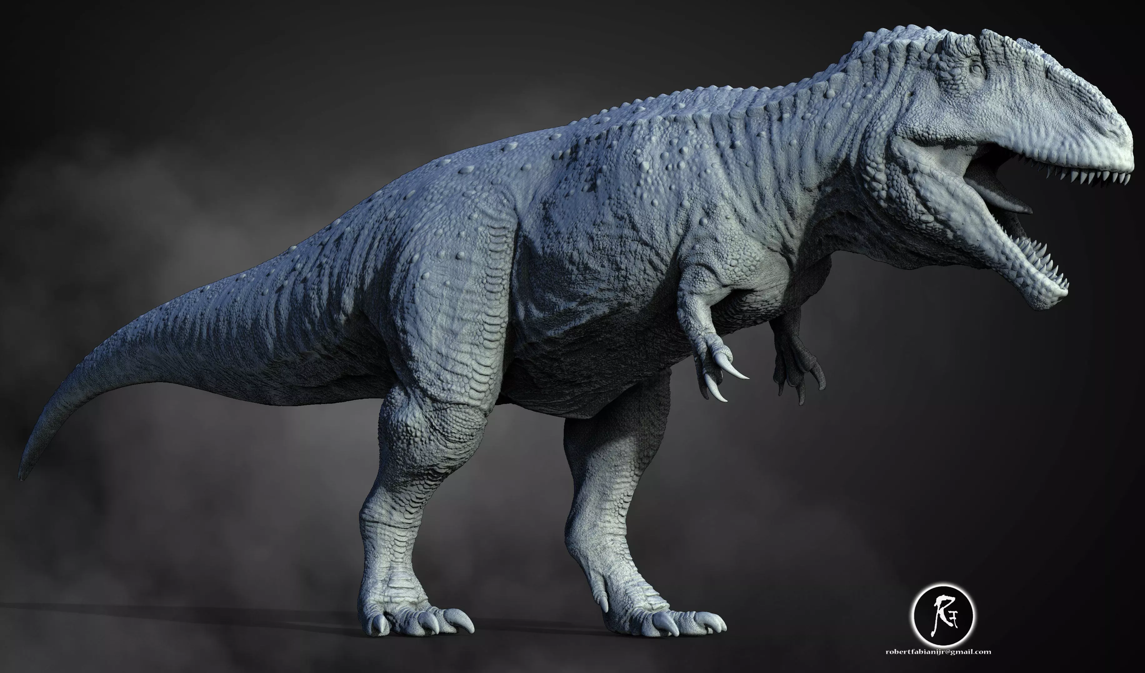 Giganotosaurus 3D print model_1