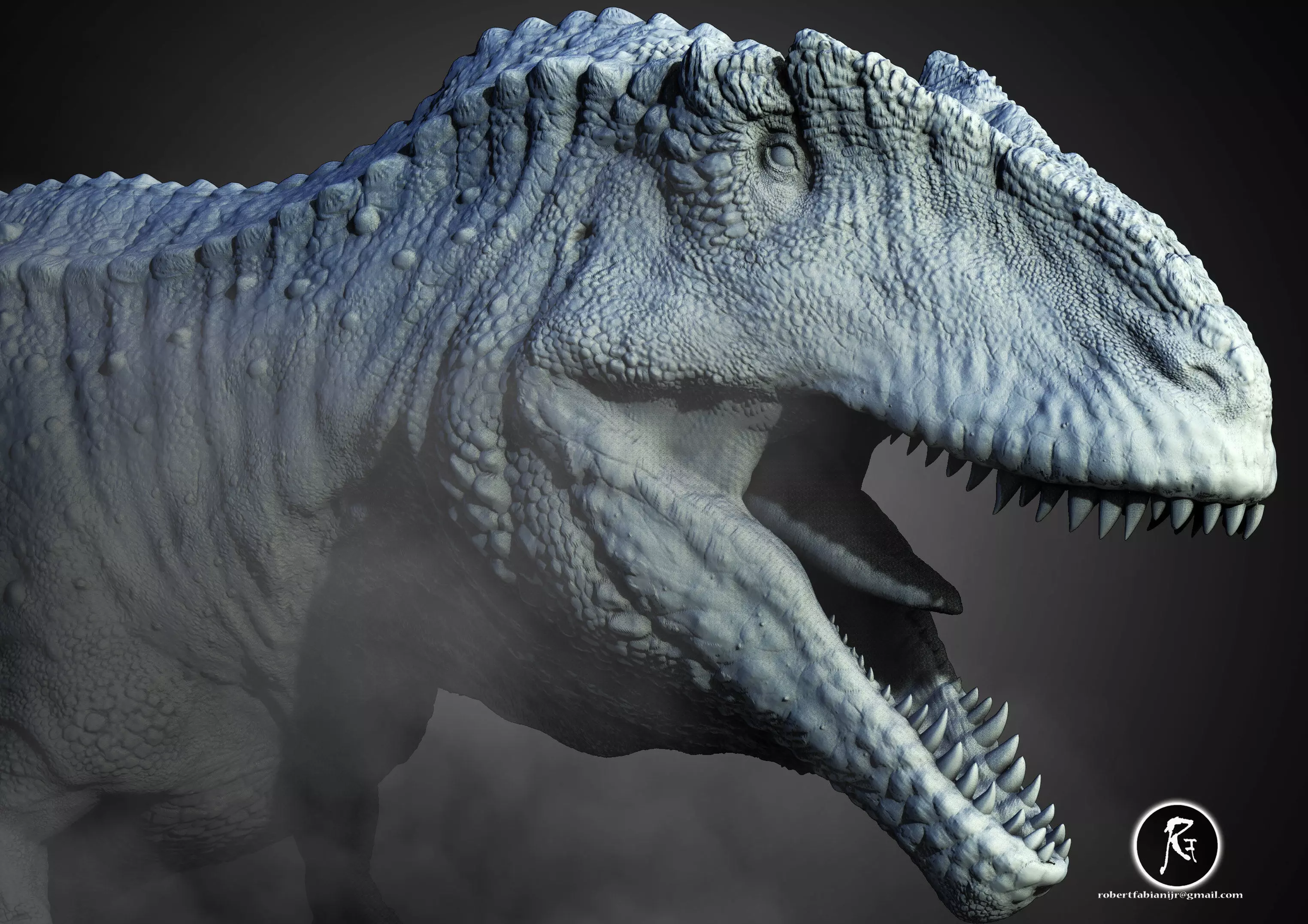 Giganotosaurus 3D print model_0
