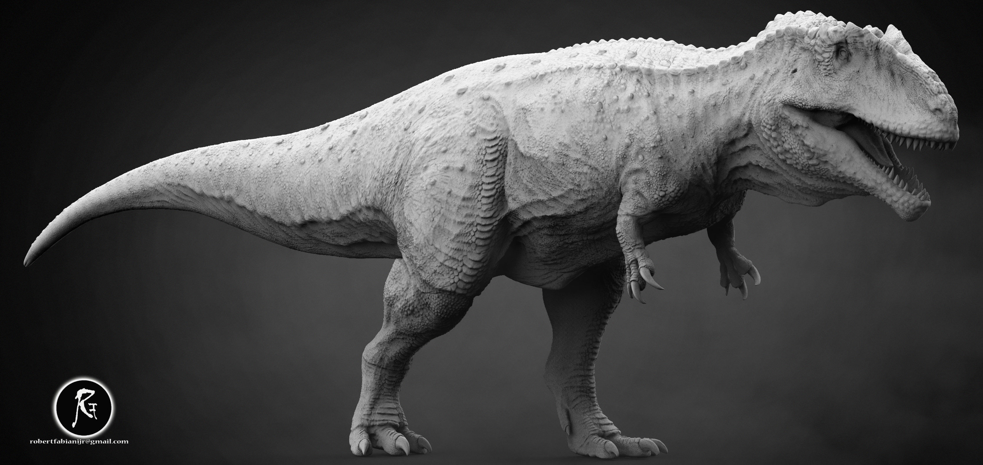 Giganotosaurus 3D print model_4