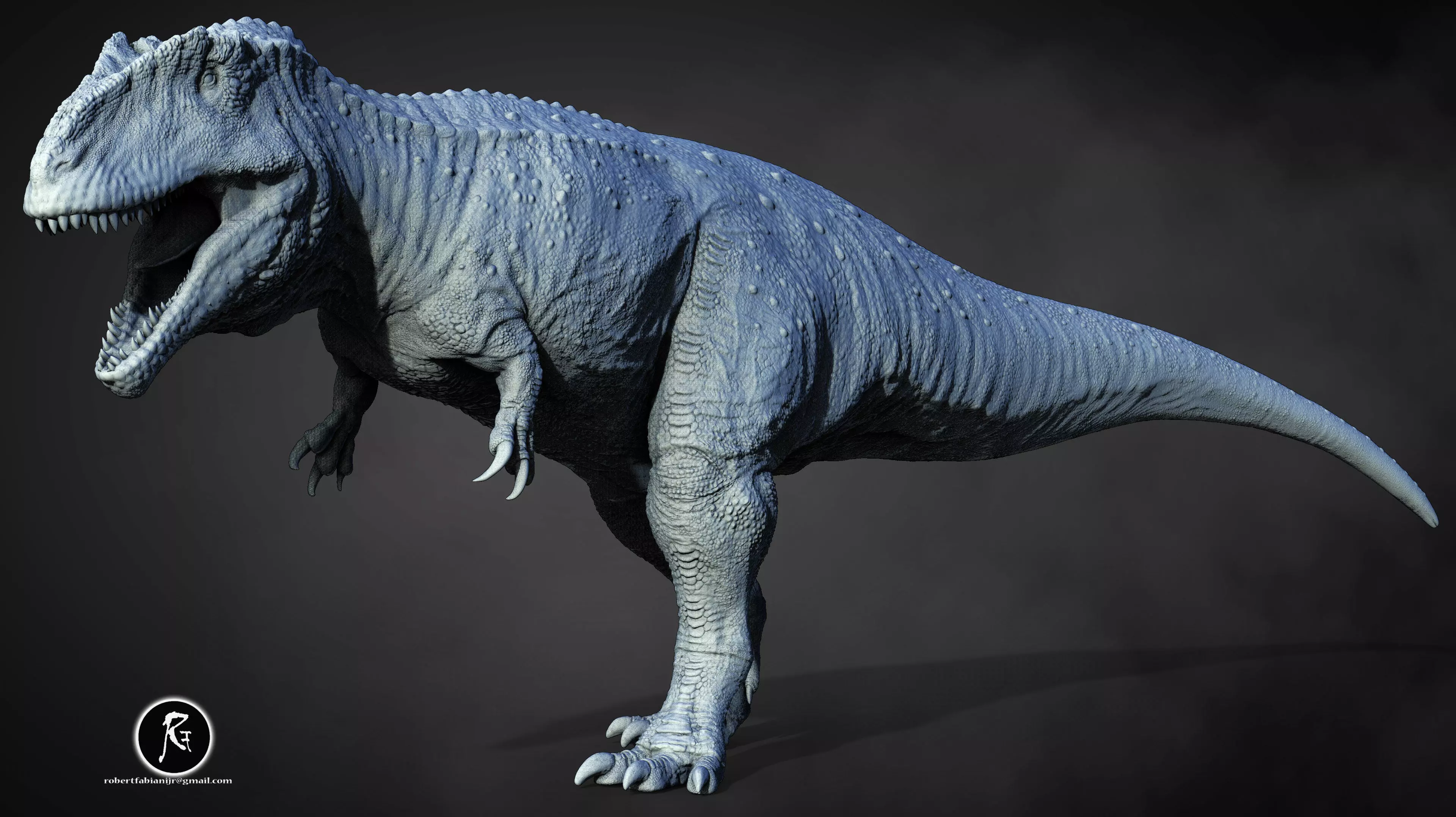 Giganotosaurus 3D print model_2