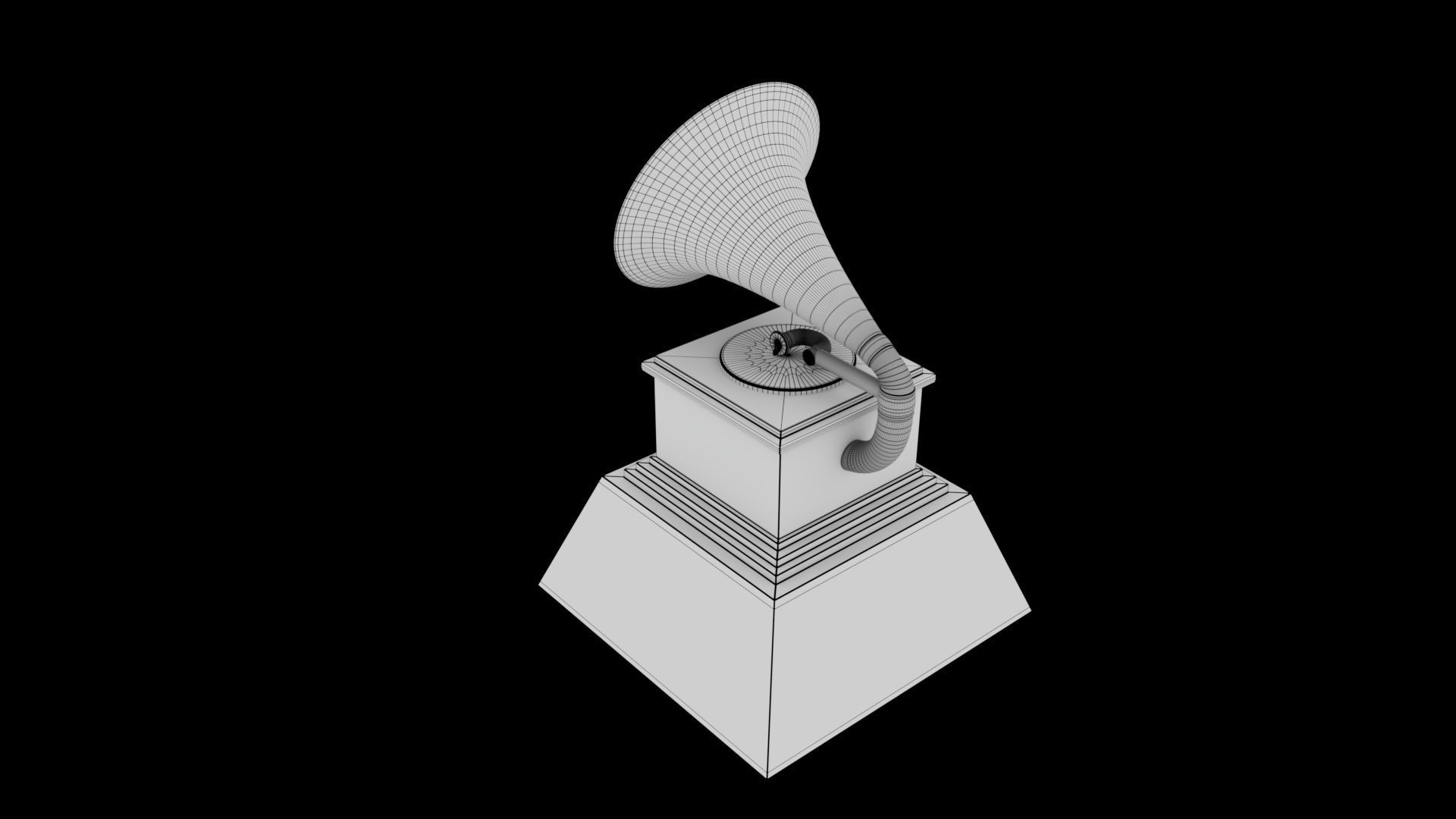 Grammy Award 3D model_7