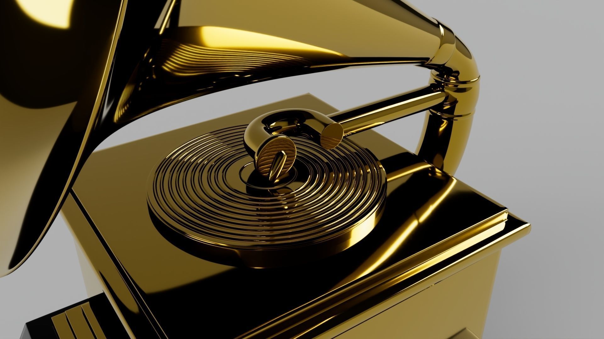 Grammy Award 3D model_5
