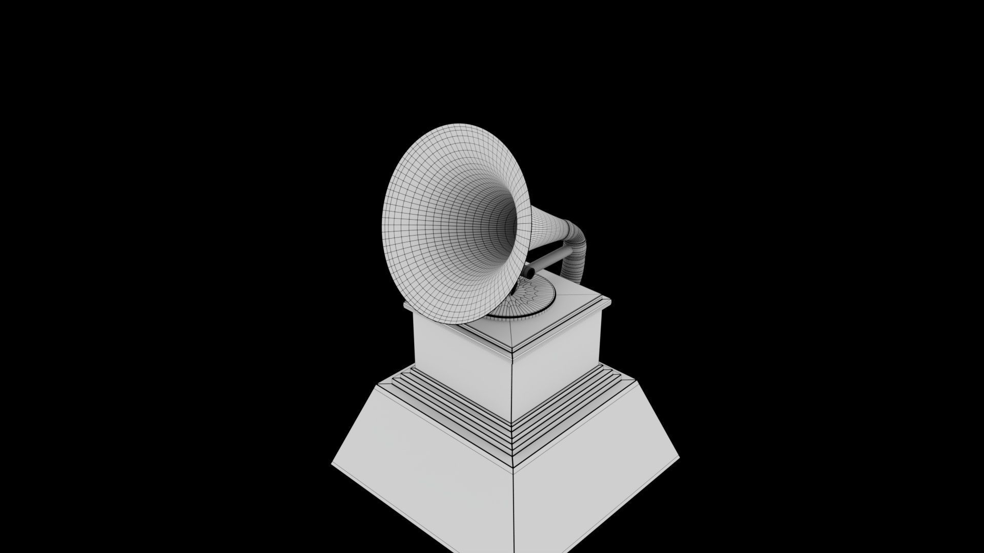 Grammy Award 3D model_6