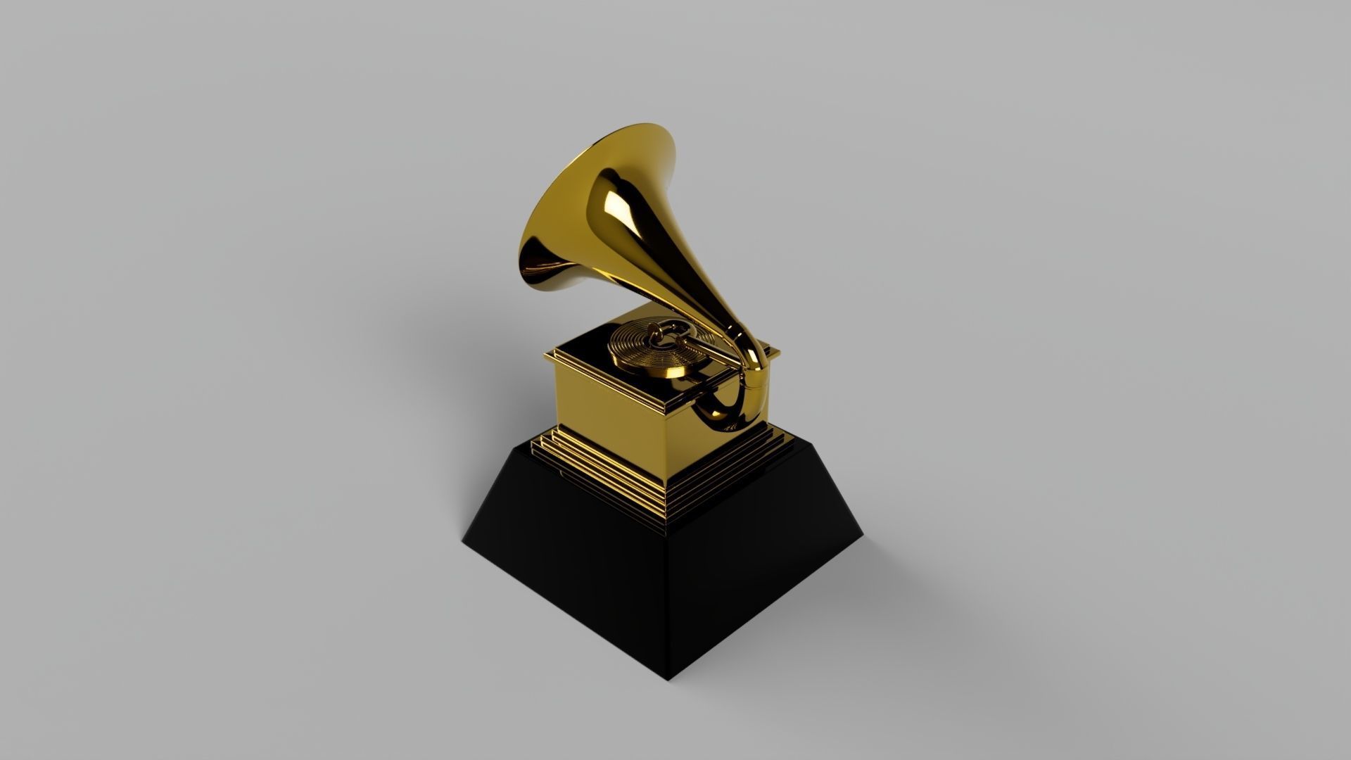 Grammy Award 3D model_2