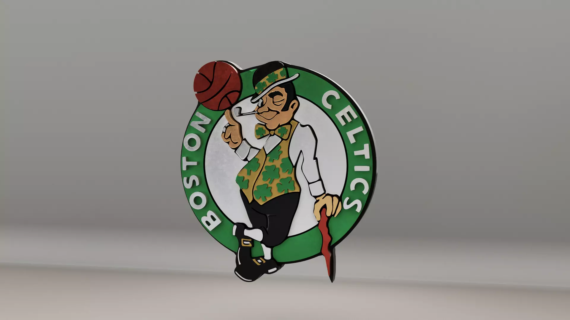 NBA Boston Celtics Logo 3D model_0