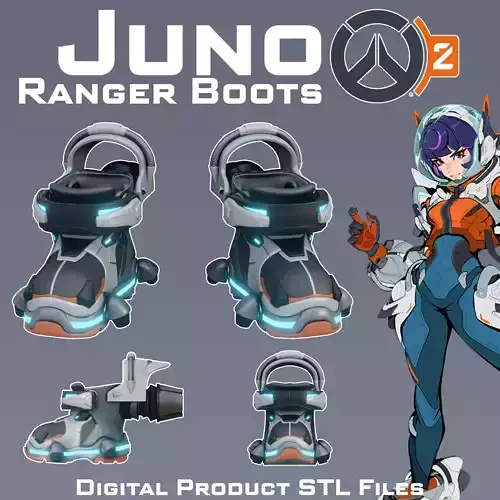Si Fi Juno Space Ranger Boots Overwatch 2  3D print model