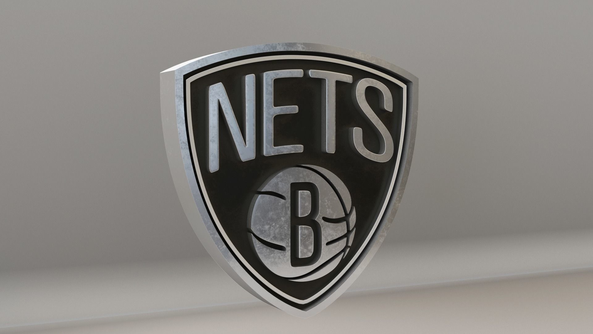 NBA Brooklyn Nets Logo 3D model_3