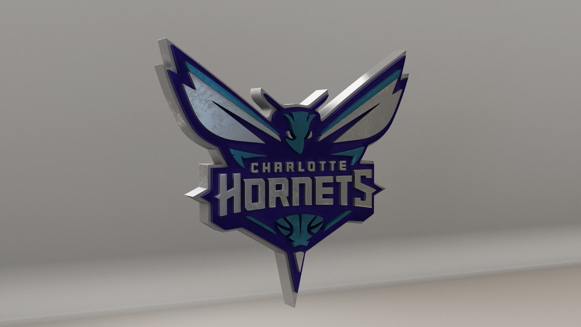 NBA Charlotte Hornets Logo 3D model_3