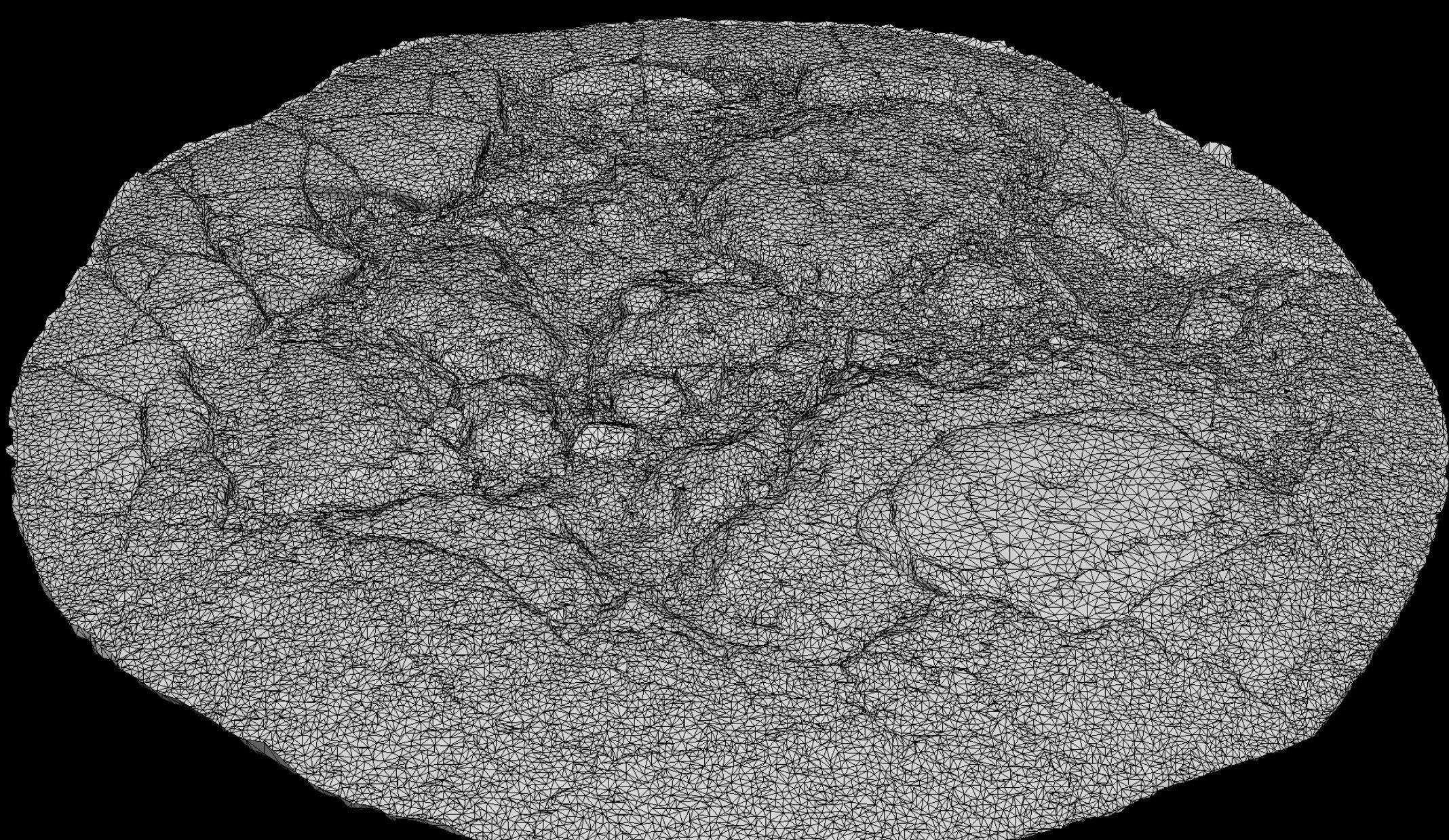 asphalt destroyed road debris part2 photogrammetry Low-poly 3D model_5