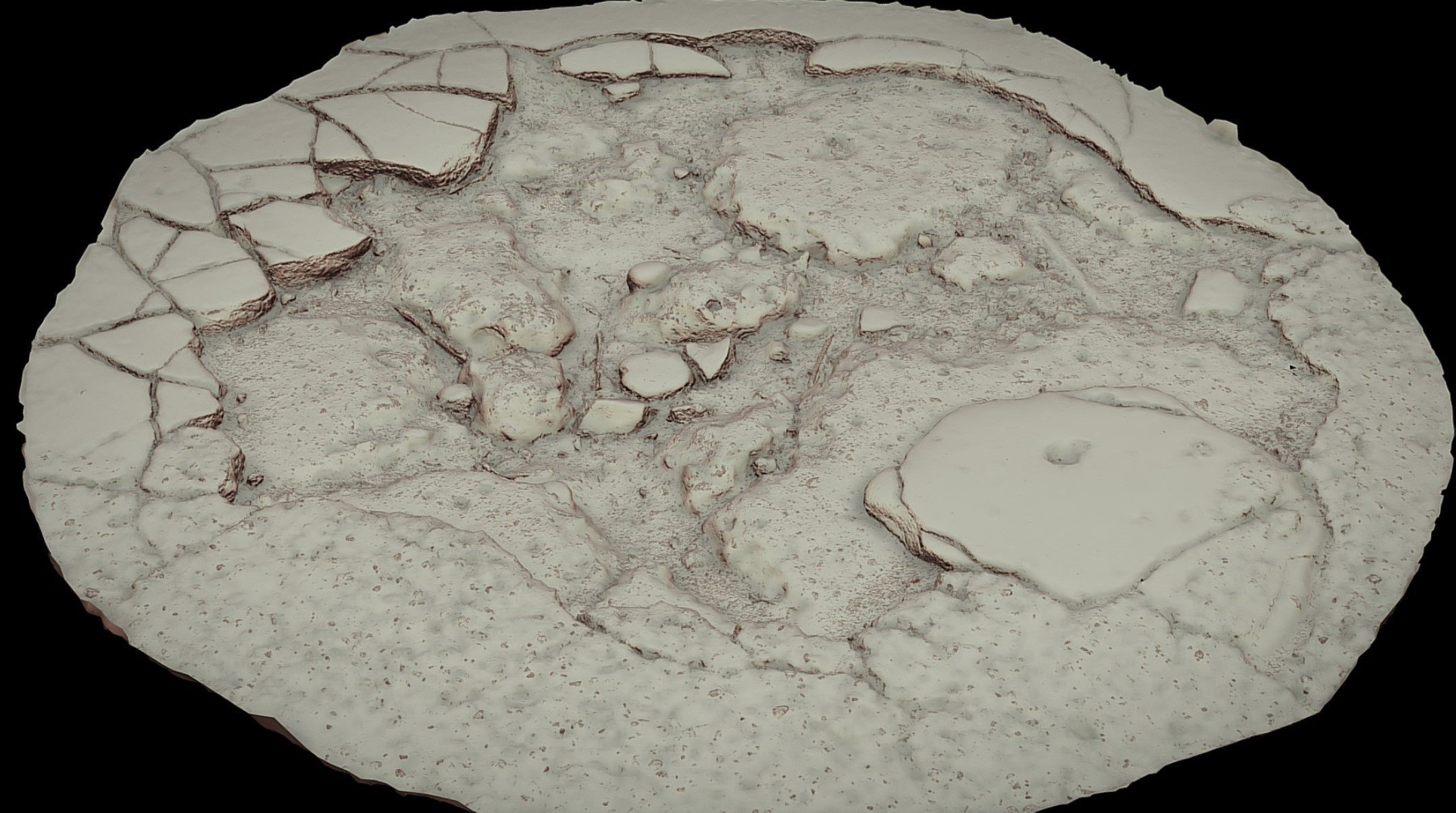 asphalt destroyed road debris part2 photogrammetry Low-poly 3D model_4