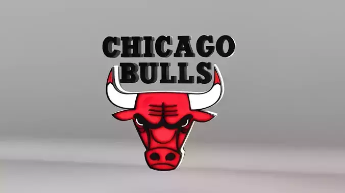 NBA Chicago Bulls Logo 3D model
