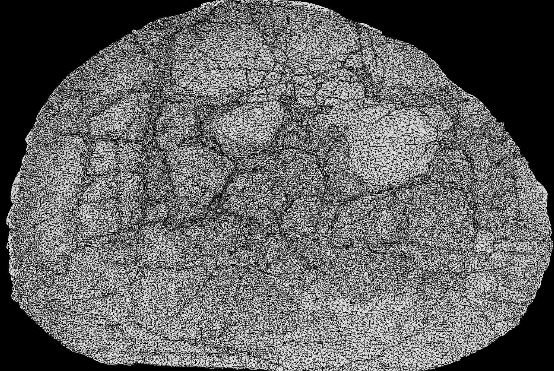 asphalt destroyed road debris part3 photogrammetry  Low-poly 3D model_4