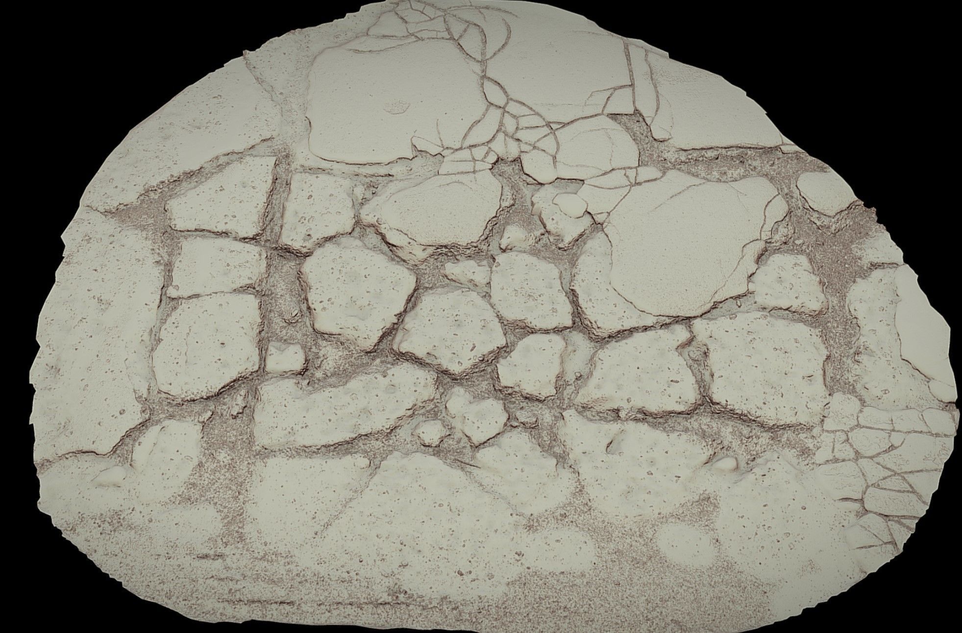 asphalt destroyed road debris part3 photogrammetry  Low-poly 3D model_3