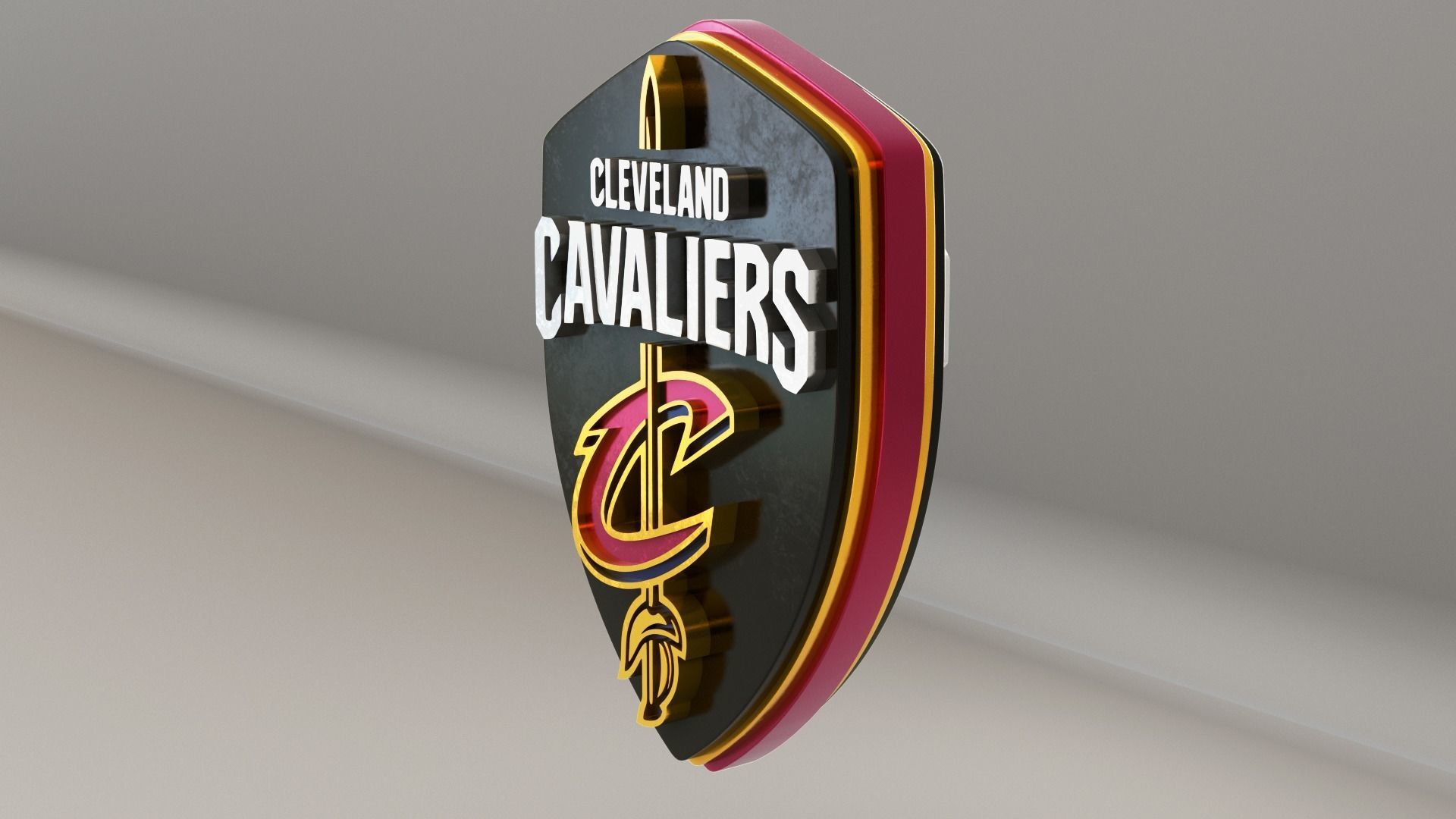 NBA Cleveland Cavaliers Logo 3D model_5