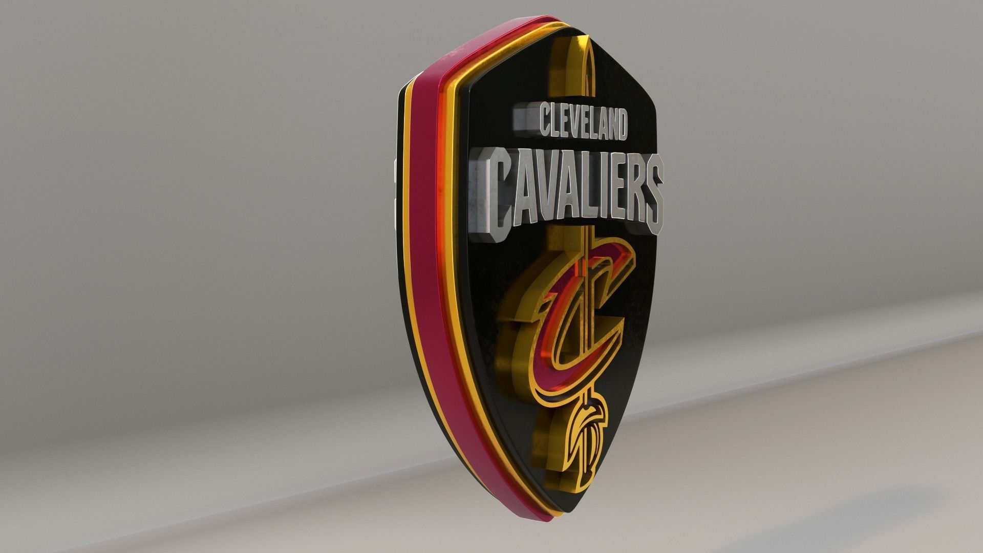 NBA Cleveland Cavaliers Logo 3D model_4