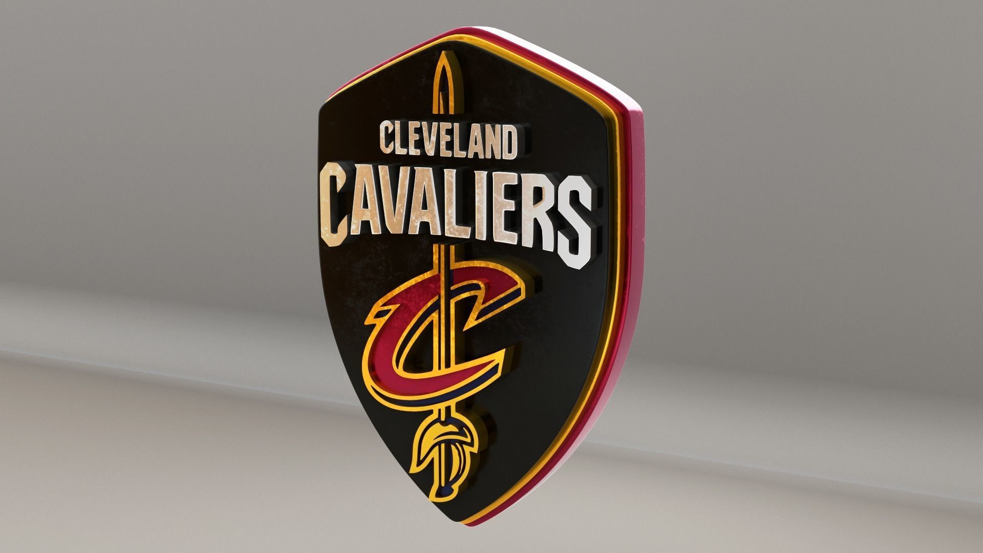 NBA Cleveland Cavaliers Logo 3D model_2