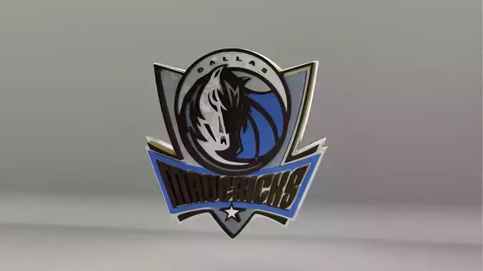 NBA Dallas Mavericks Logo 3D model