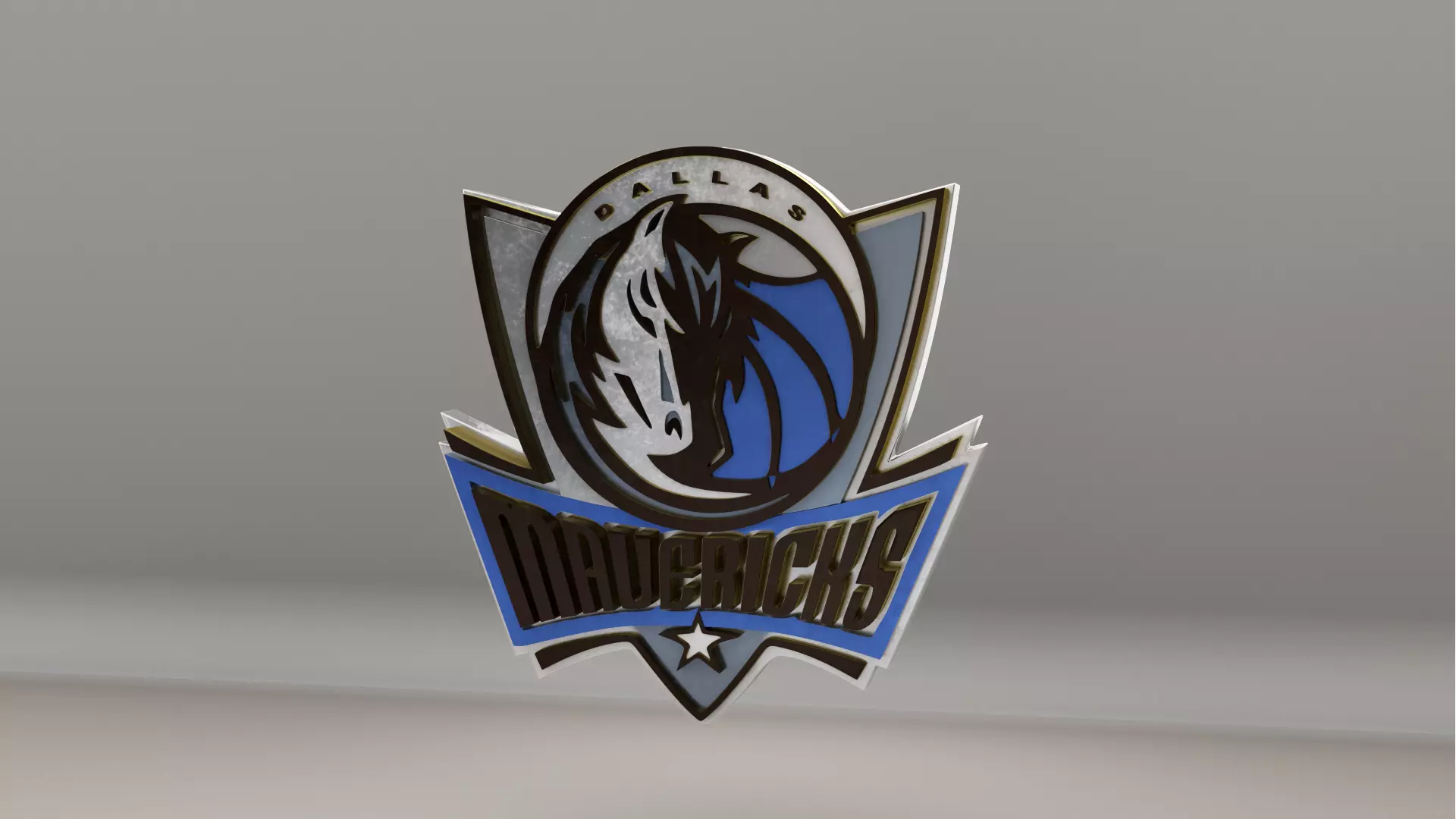 NBA Dallas Mavericks Logo 3D model_0