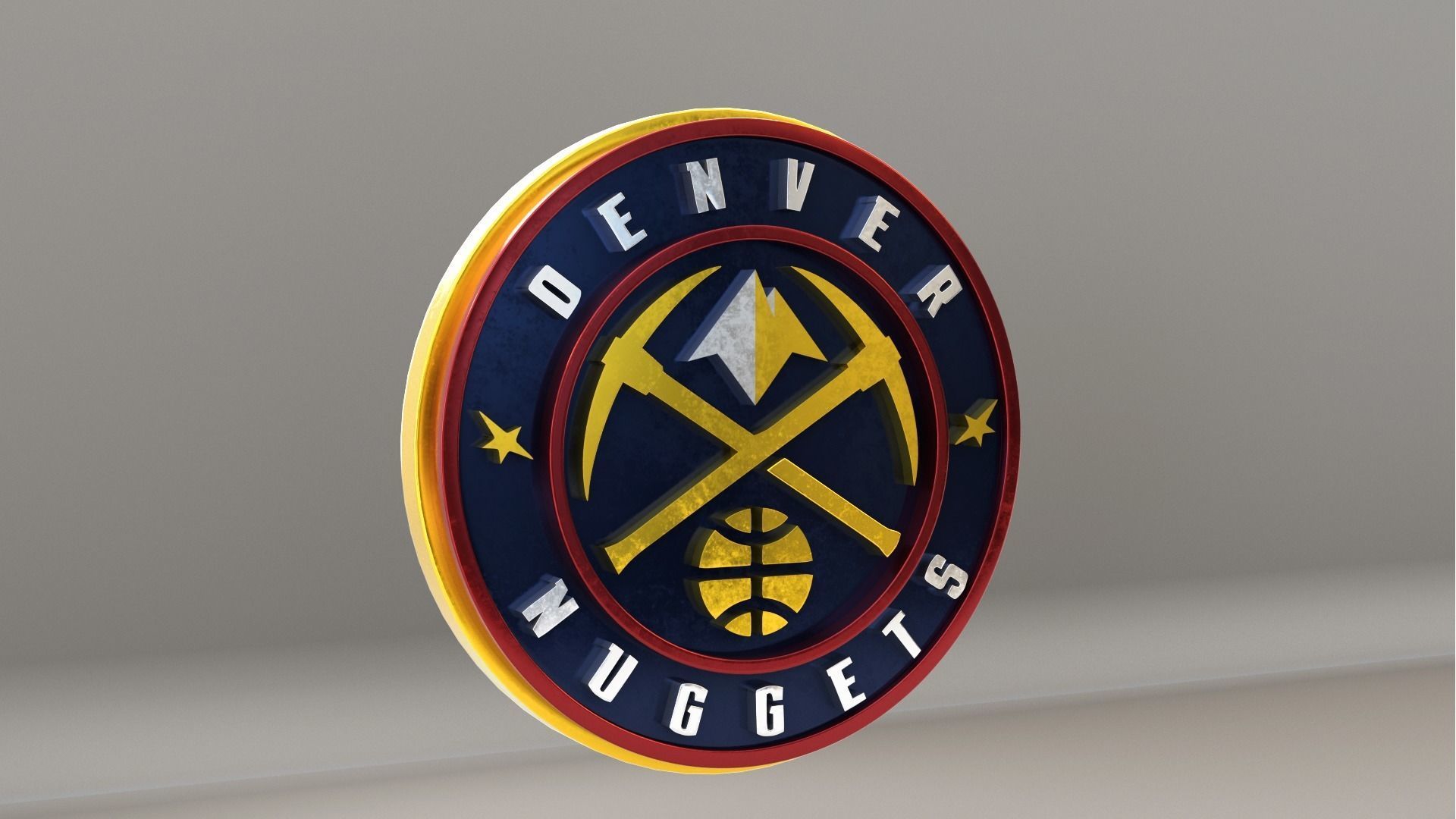 NBA Denver Nuggets Logo 3D model_3