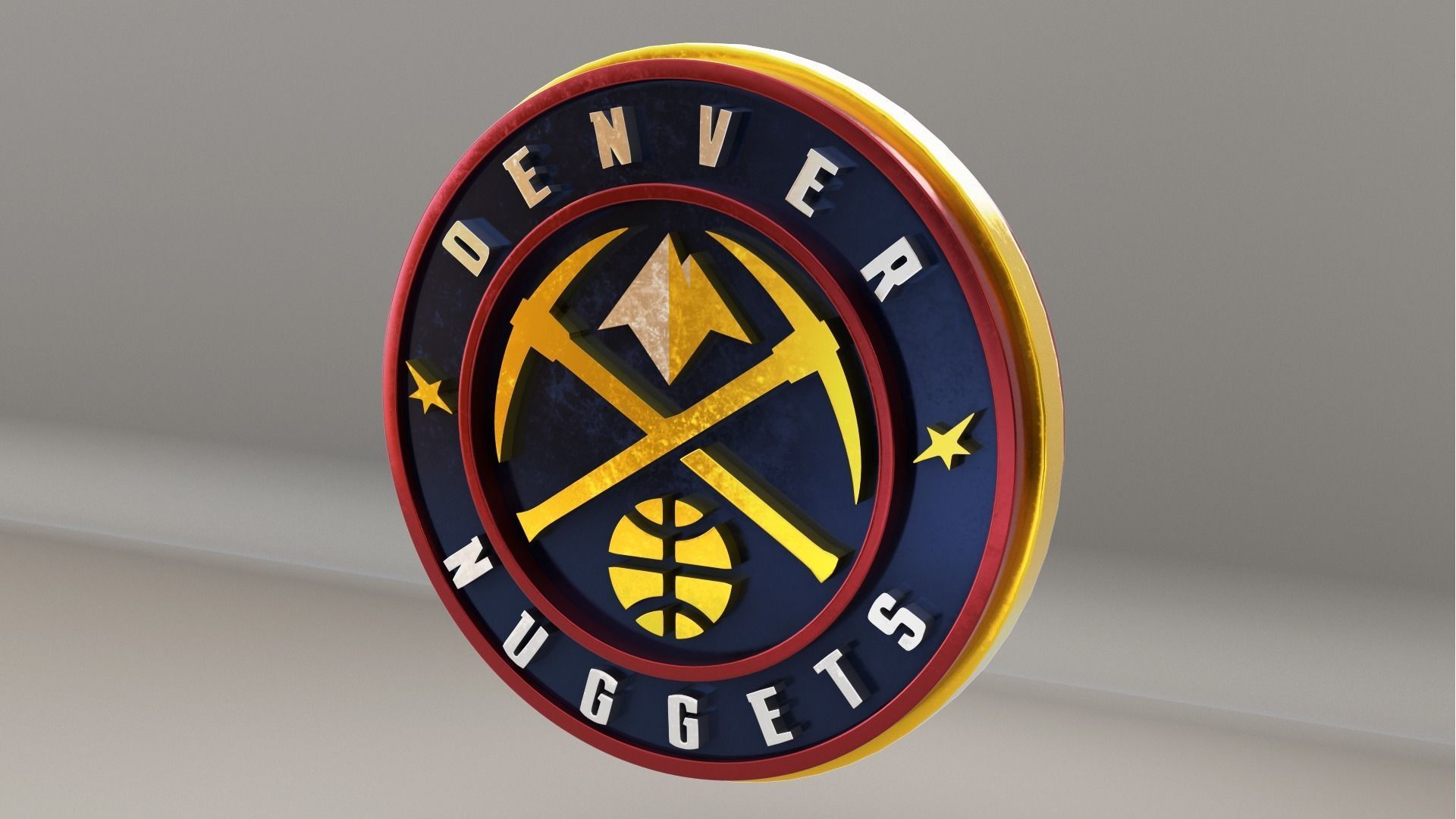 NBA Denver Nuggets Logo 3D model_2