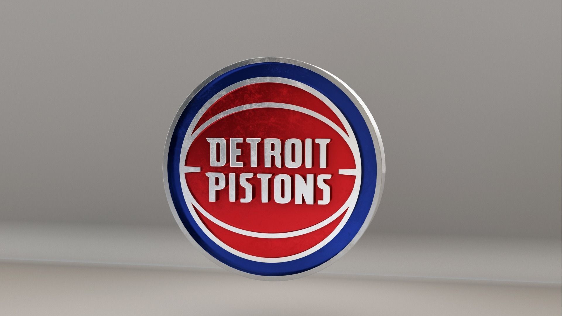 NBA Detroit Pistons Logo 3D model_3