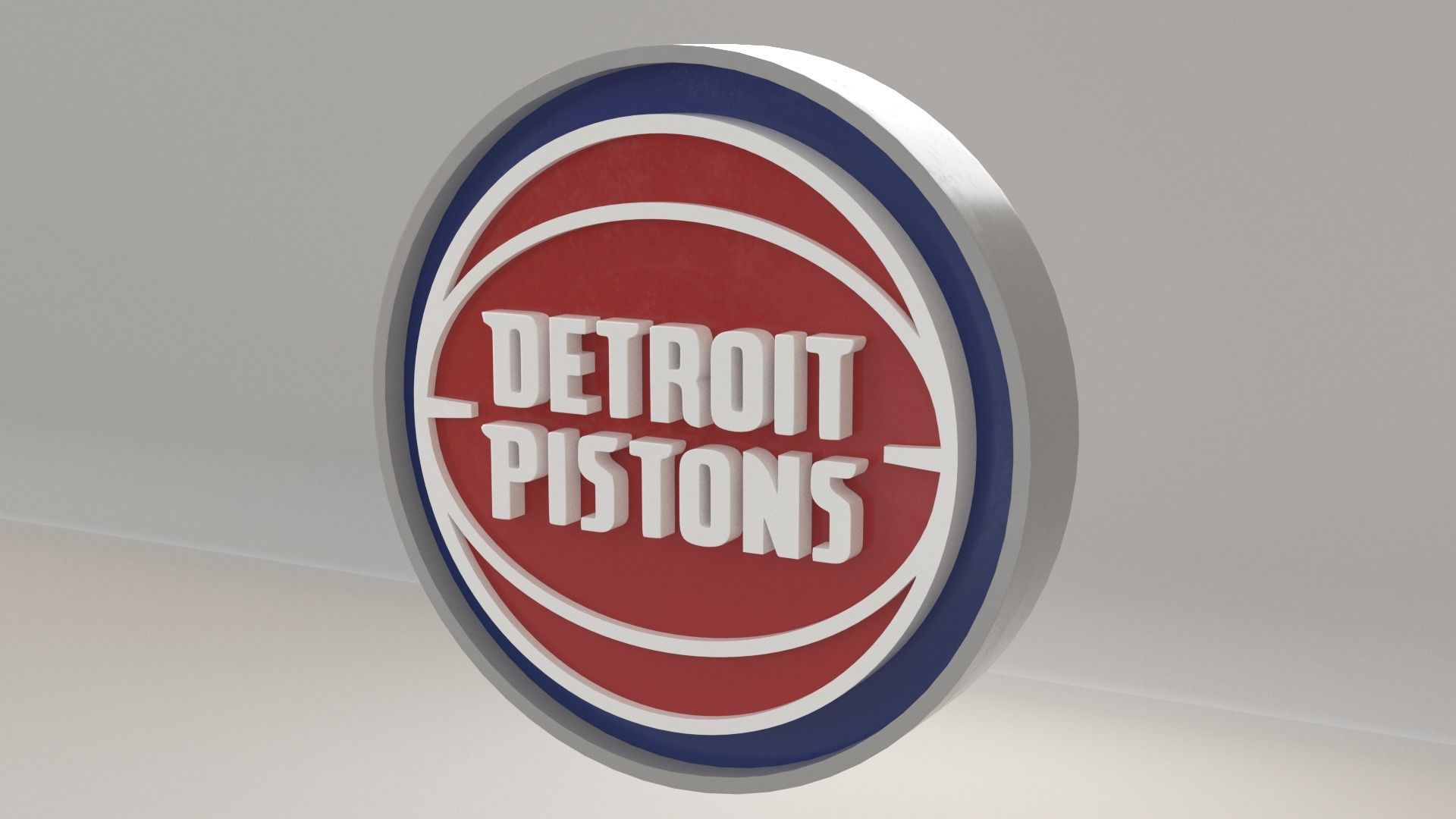 NBA Detroit Pistons Logo 3D model_6