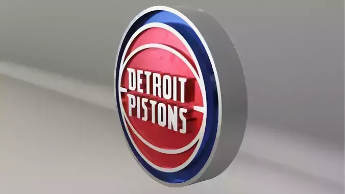 NBA Detroit Pistons Logo 3D model
