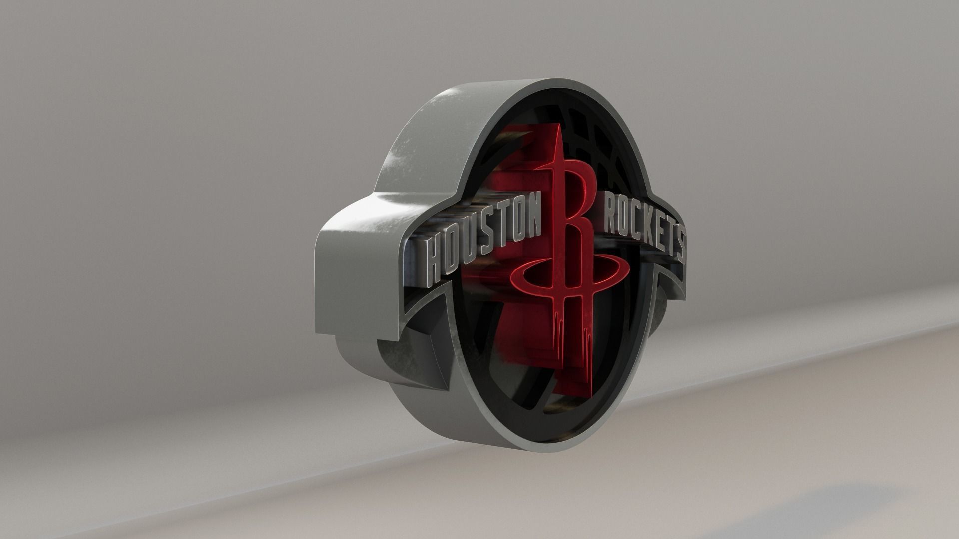 NBA Houston Rockets Logo 3D model_4